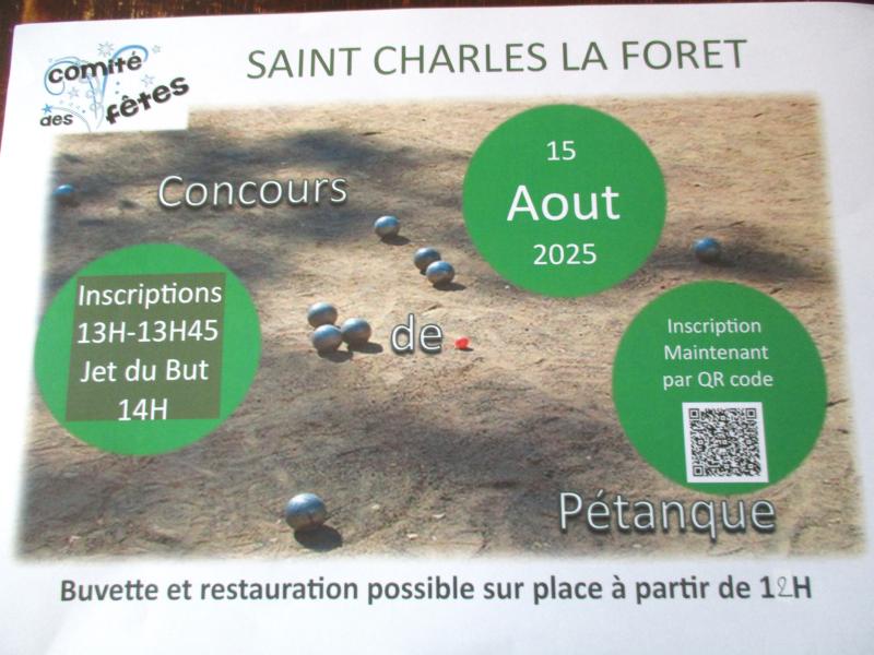 Concours de pétanque du Comité des Fêtes